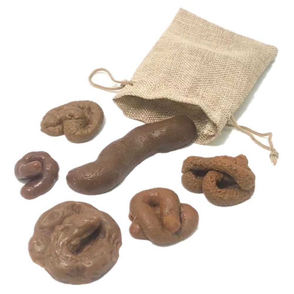 Fake Poop Gag Gift - 6 Pièces Crottes Factice Réalistes et