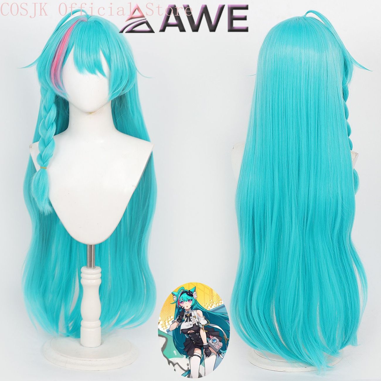 Anime Cosplay Wig Heat Resistant - Perruque de figurine de cosplay Neverness