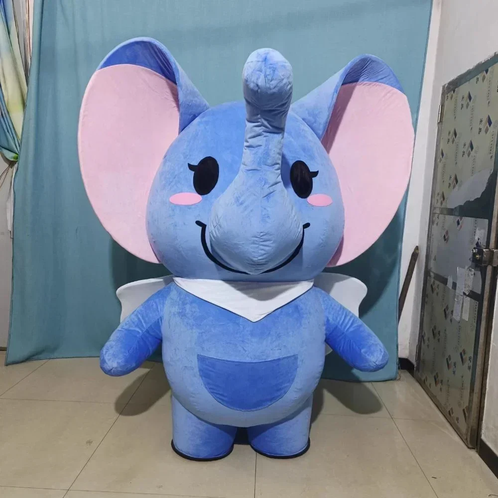 Costumes - Costume de mascotte d'éléphant gonflable géant,