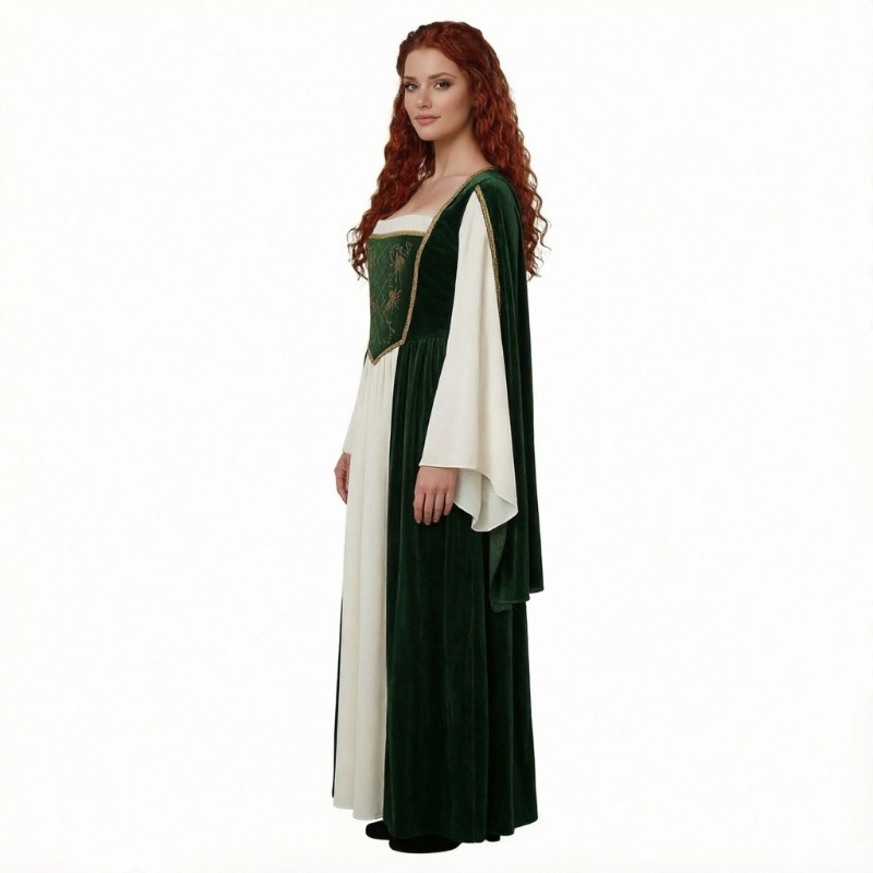 Medieval Renaissance Dress Women - Nouveau costume de cosplay médiéval, robe