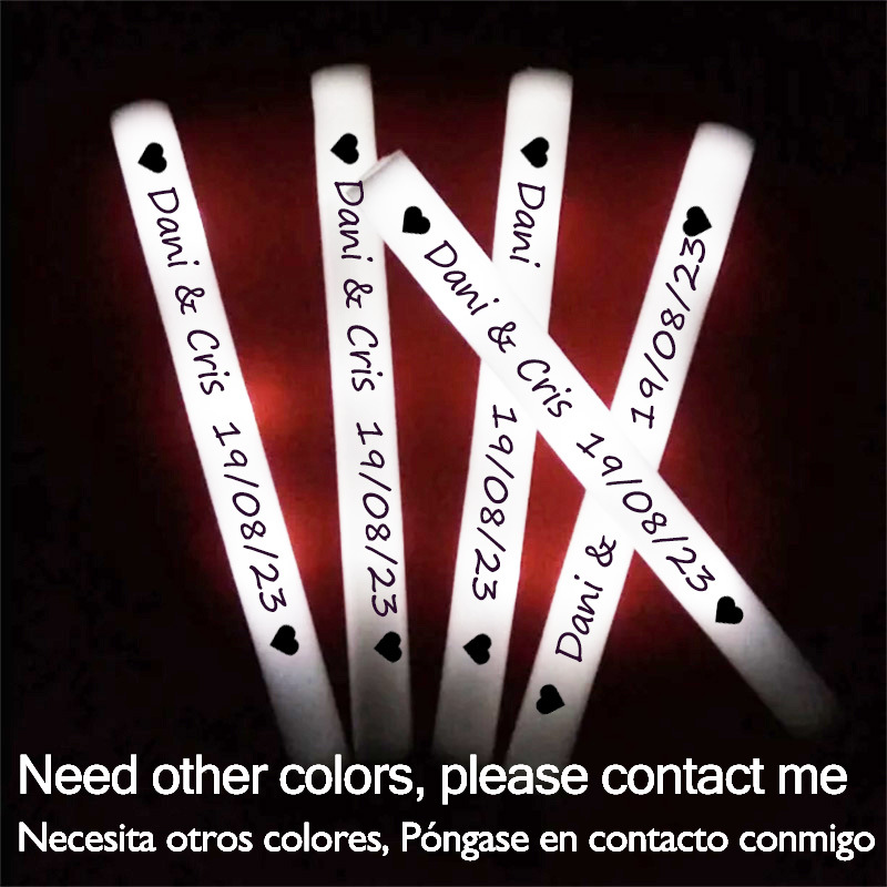 Flashing Led Foam Sticks Party - 60/100/500 pièces bâtons lumineux LED bâtons