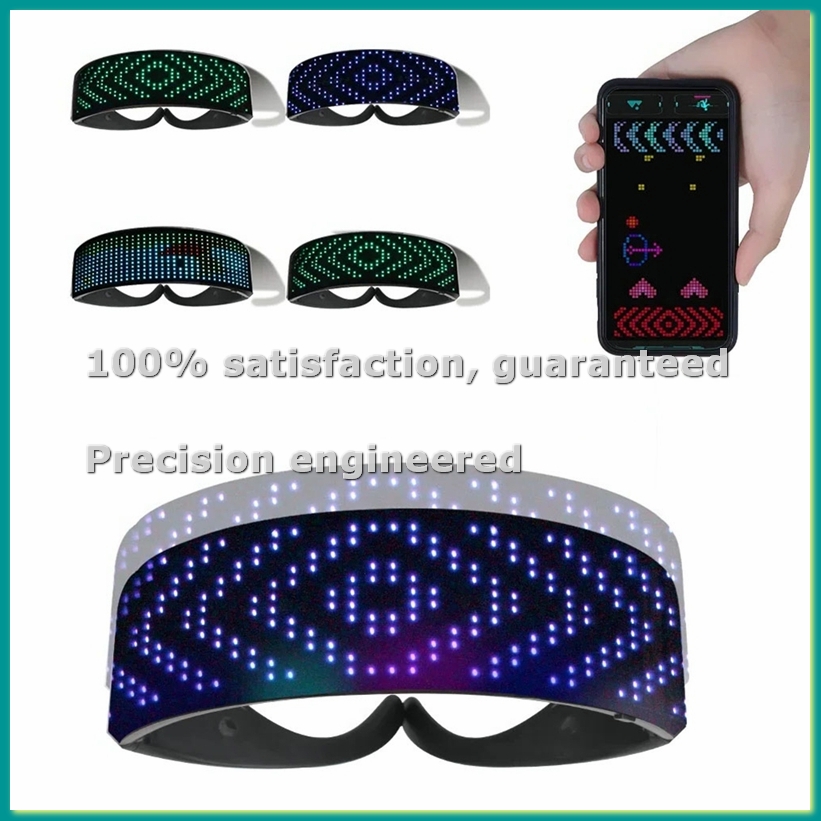 Glow In The Dark Party Glasses - Lunettes LED Lumineuses Bluetooth DIY Futuristes