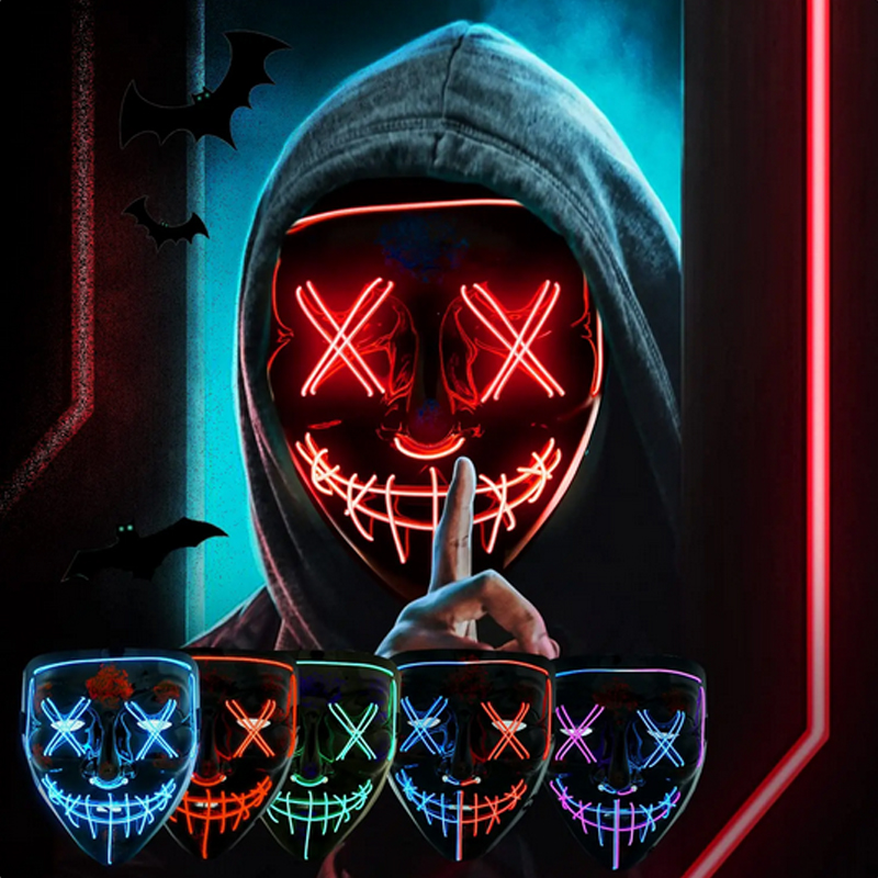 Masque d'Halloween effrayant V - Led Purge Mask Halloween avis et prix