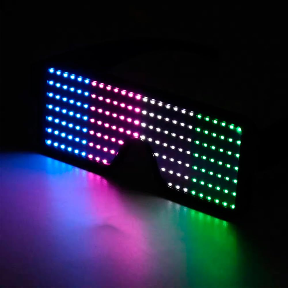 Lunettes LED éclairantes, lune - Glow In The Dark Party Glasses avis et prix