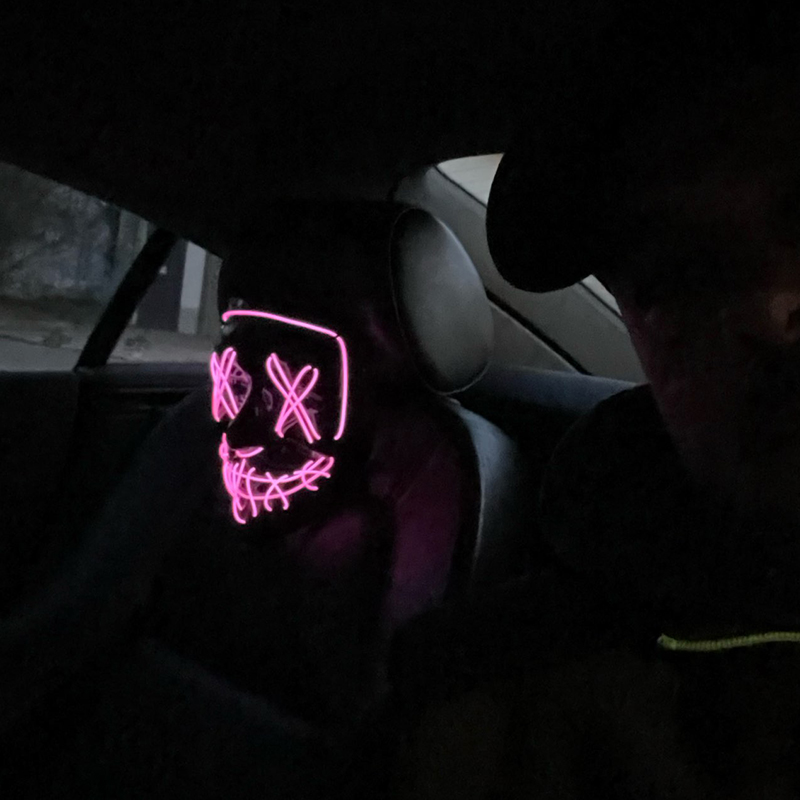 Masque LED sans fil pour fête  - Led Purge Mask Halloween avis et prix