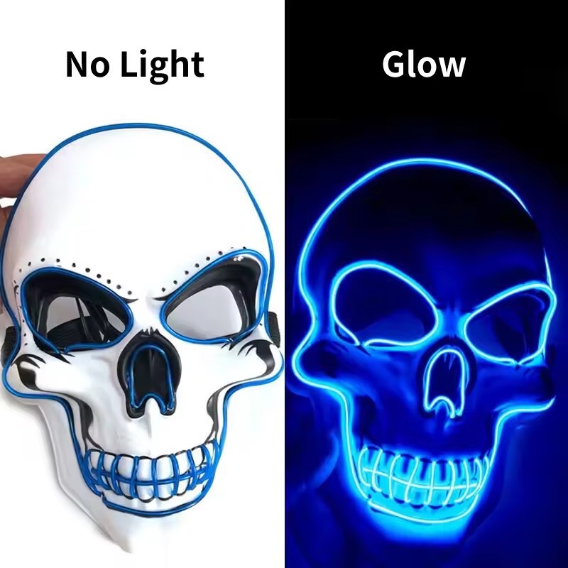 Masque néon LED Light Up Party - Led Purge Mask Halloween avis et prix