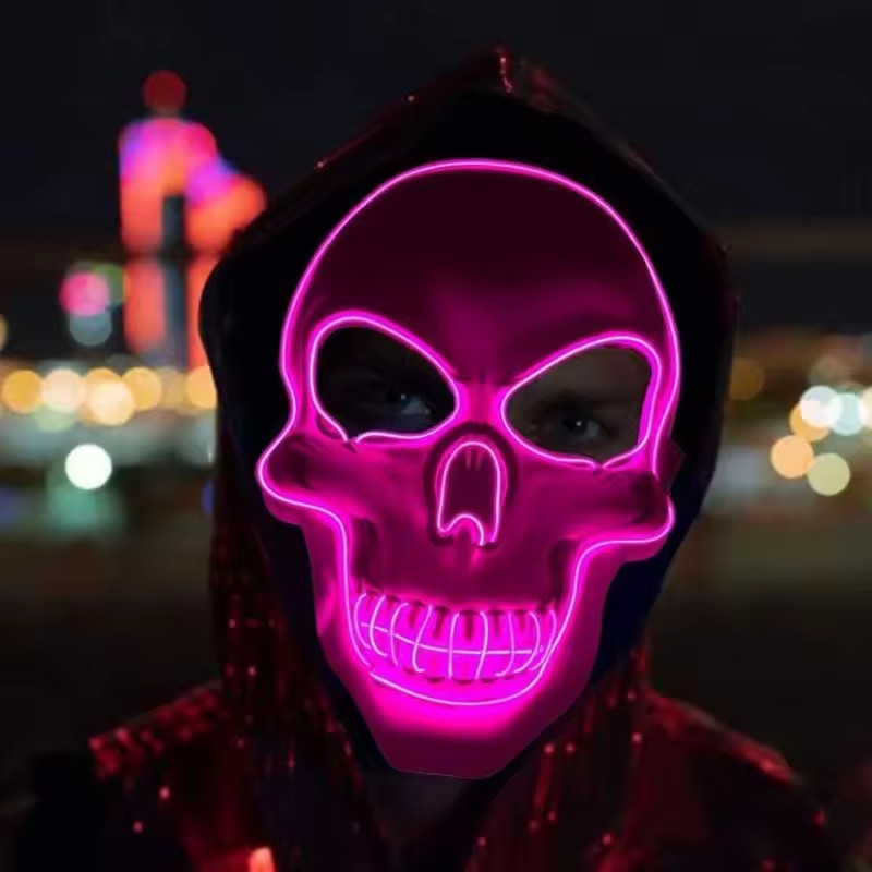 Masque néon LED Light Up Party - Led Purge Mask Halloween avis et prix
